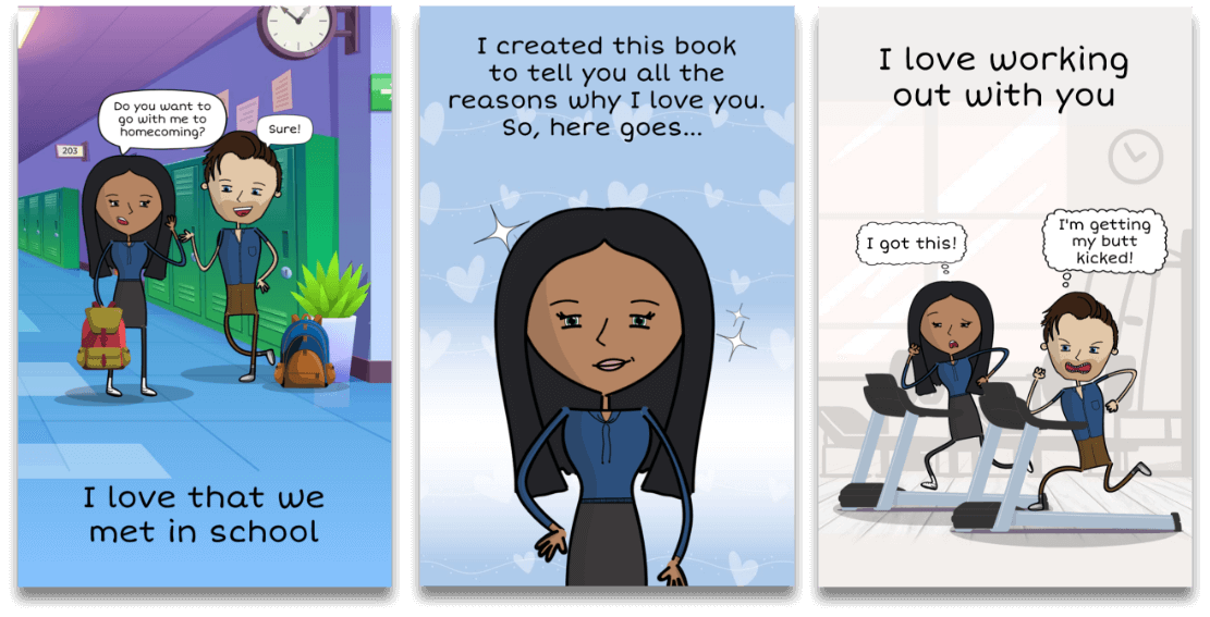 LoveBook pages